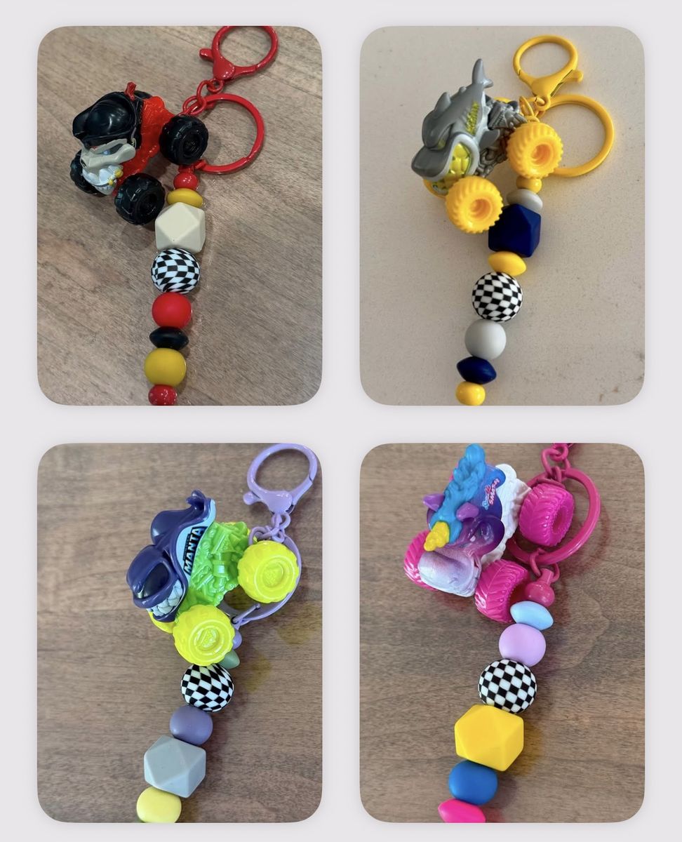 Monster Truck Keychains and Car Charms