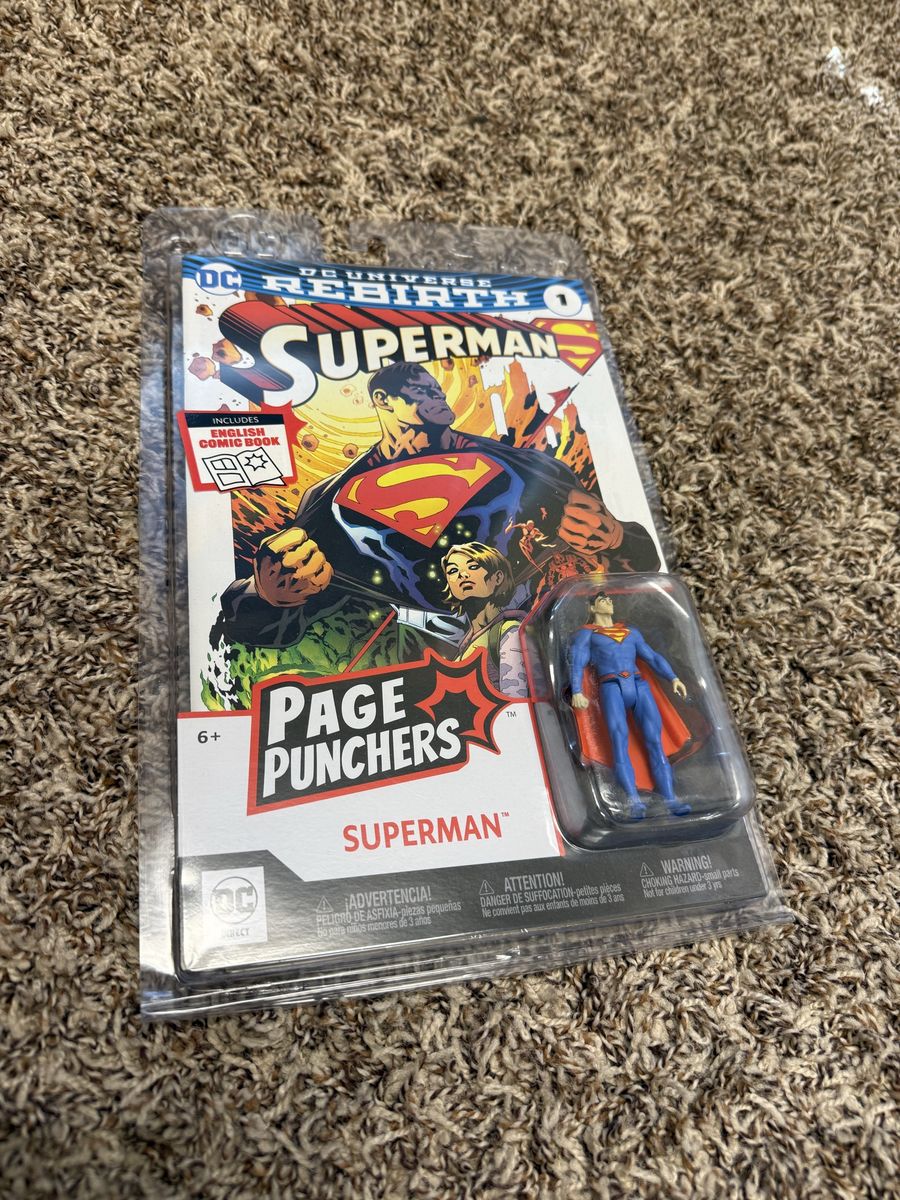 McFarlane Toys DC Page Punchers Superman 3-Inch Action Figure with Comic
