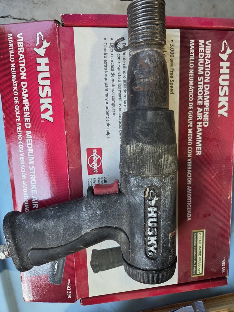 Husky Vibration Dampened Medium Stroke Air Hammer with 3,000 BPM Free Speed