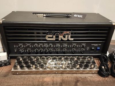 Engl Savage 120 with footswitch and extra tubes