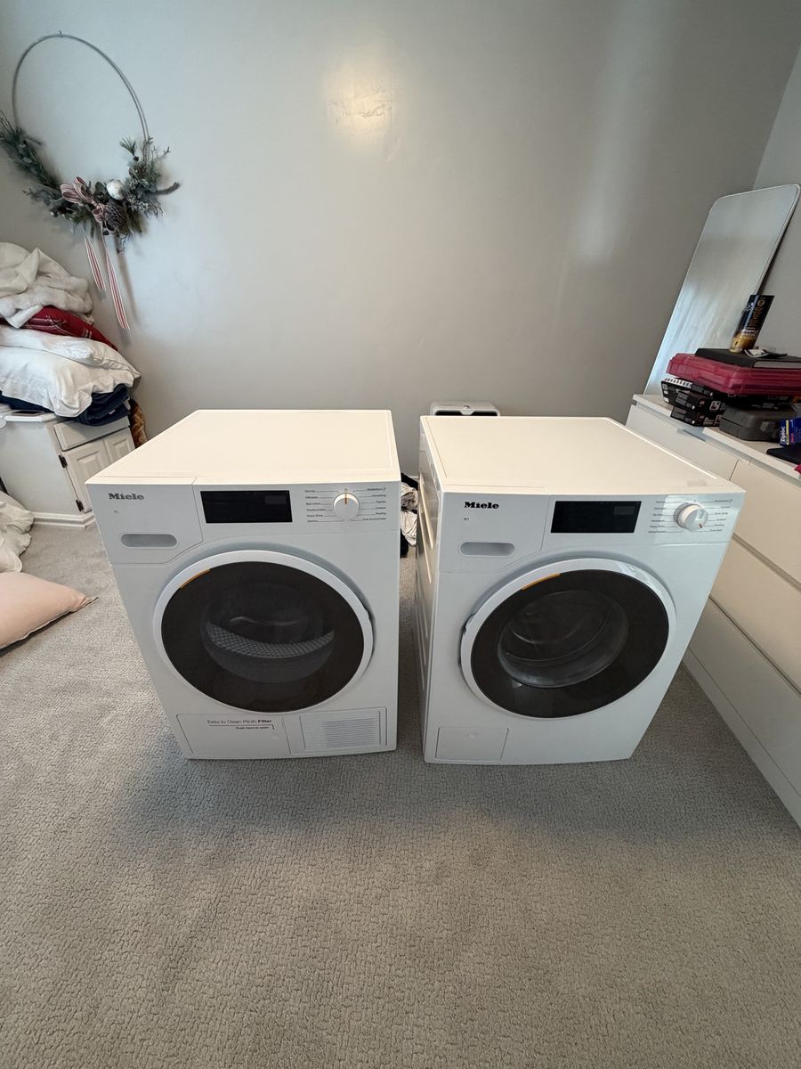 Miele W1 Washer & T1 Heat Pump Dryer Set