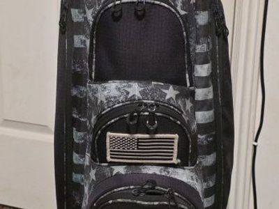 OGIO Golf Cart Bag Black Grey American Flag Stars and Stripes Patriotic
