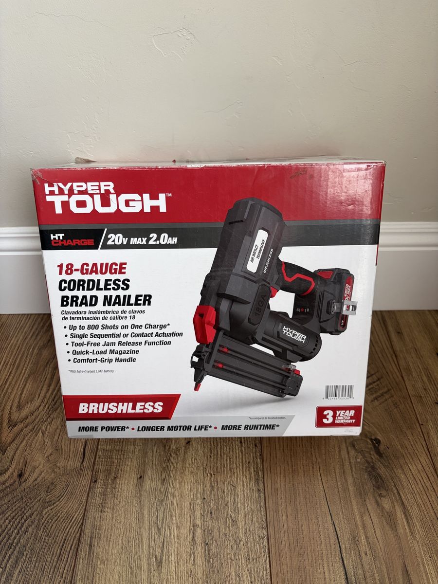 New in box 20V Cordless Brad Nailer