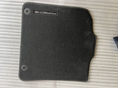 OEM Porsche Black Carpet Floor Mats Set - Used