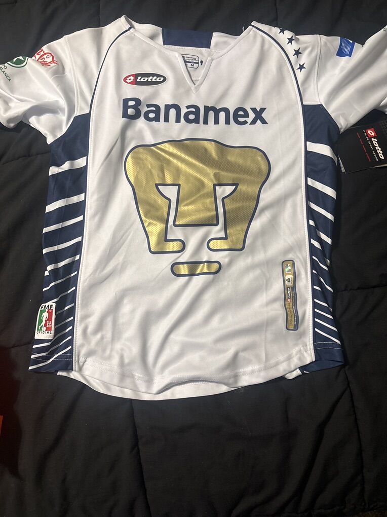 Kids Medium Offical Pumas Unam Home Jersey Lotto