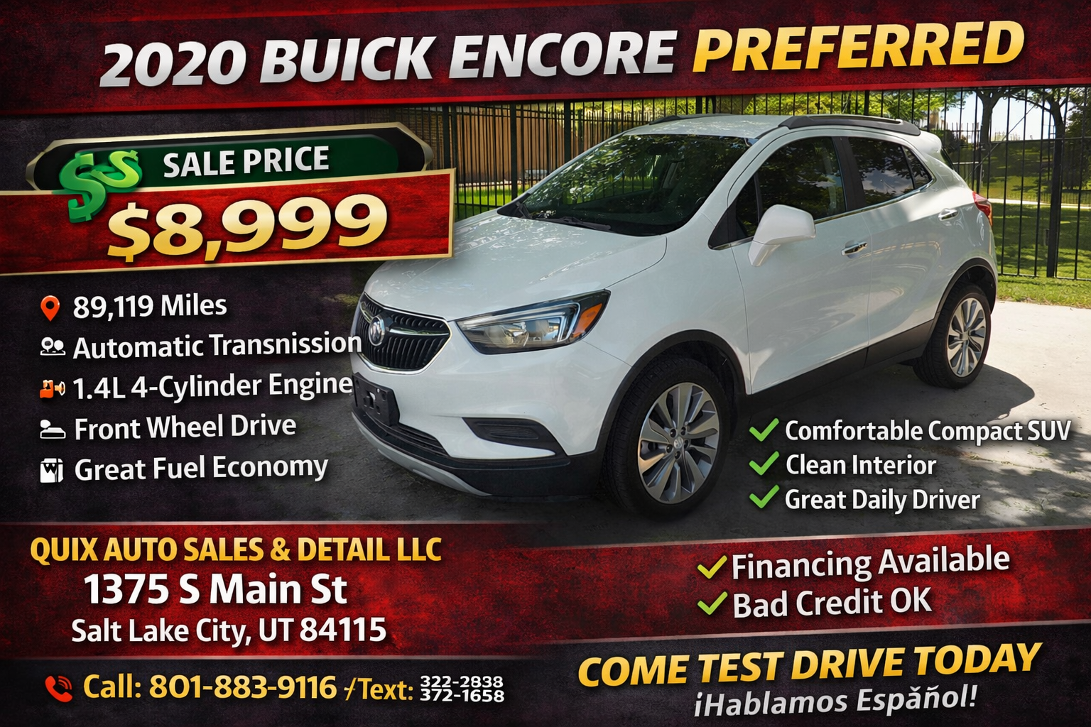2020 BUICK ENCORE Preferred