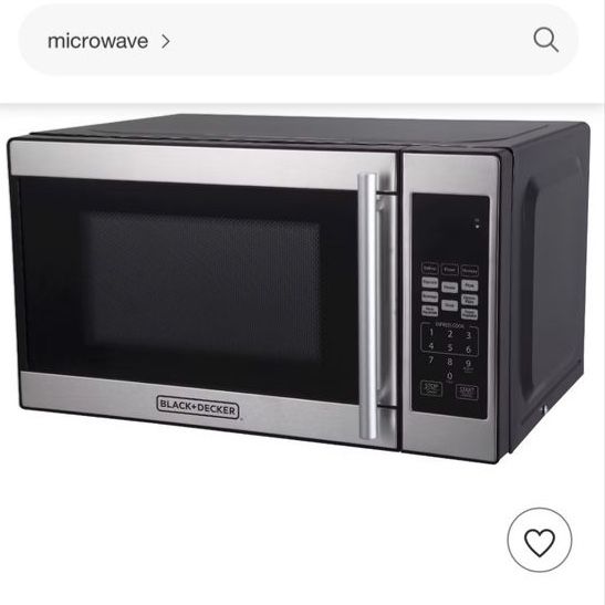 BLACK+DECKER 700 W Stainless Steel Countertop Microwave Oven