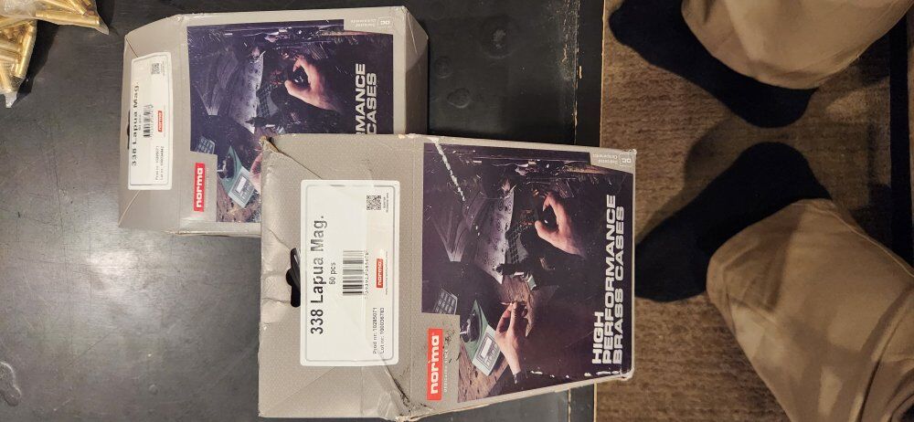 new box of Norma - 338 Lapua Mag brass 50ct