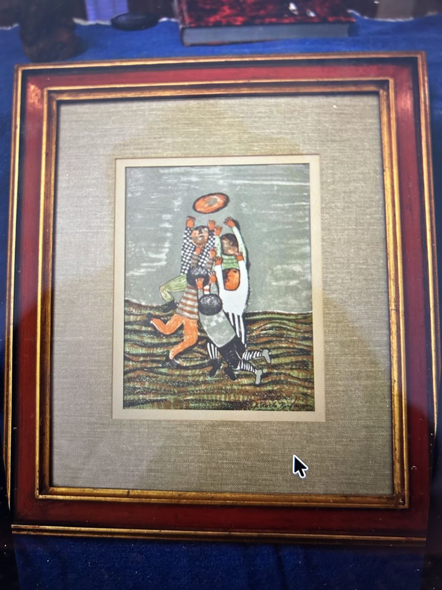 Rodo Boulanger “jue de balle” Signed Lithograph