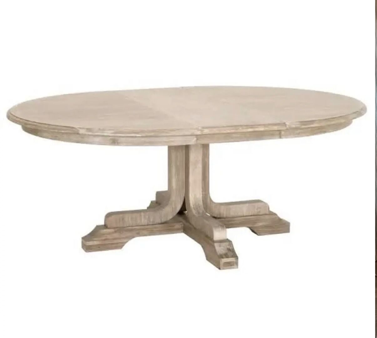 Traditions Torrey 60" Round Extension Dining Table-Top in Natural Wood