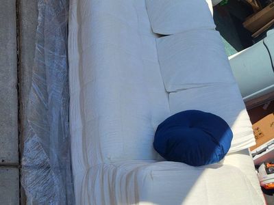 Oversized Plush Boneless Fabric Left Arm Sofa **