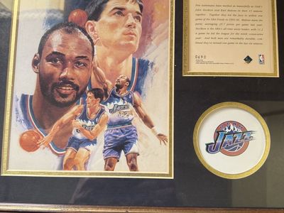 NBA Rare Stockton/Malone Ltd edition numbered plaque