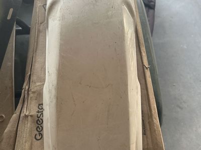 Vintage Cycle-Am White Universal Rear Fender