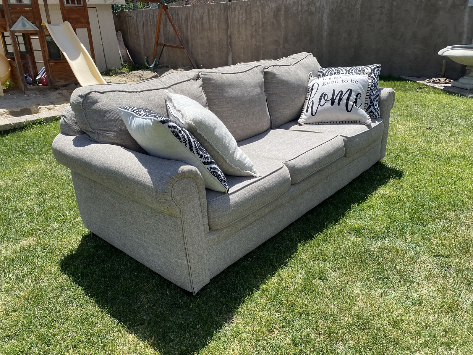 FREE DELIVERY Light grey couch
