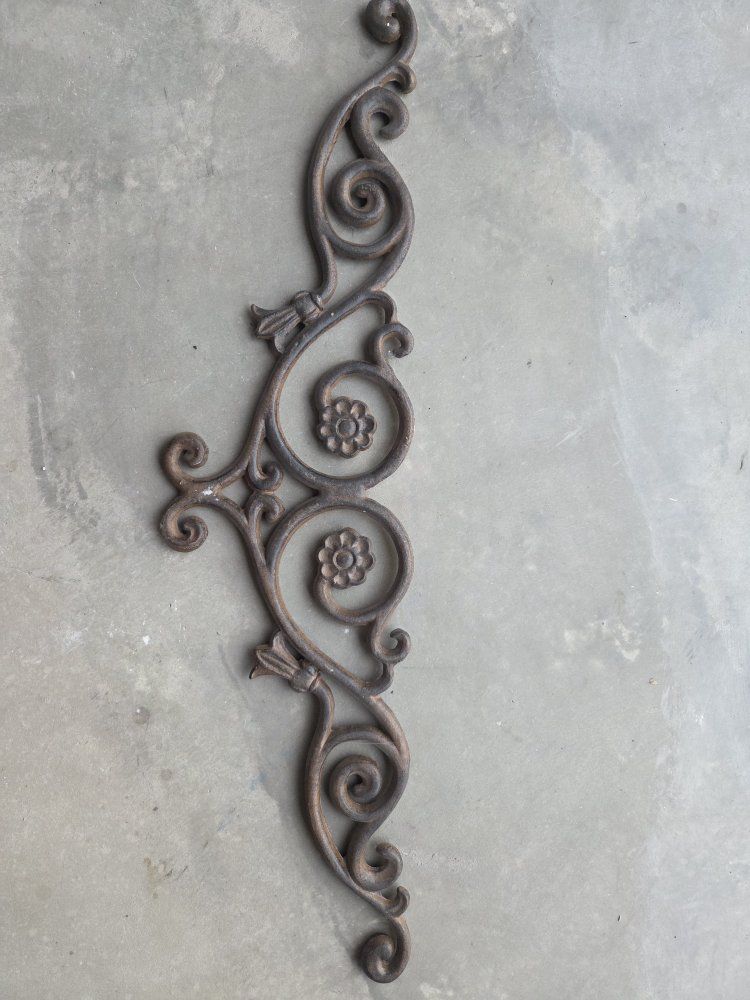 Vintage Cast Iron Scroll Work Decorative Architectural Salvage Home Garden Decor