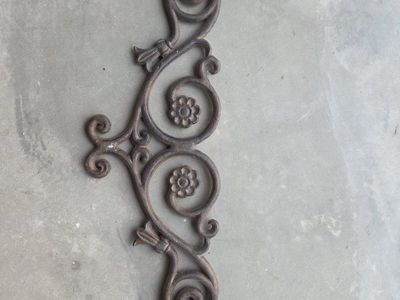Vintage Cast Iron Scroll Work Decorative Architectural Salvage Home Garden Decor