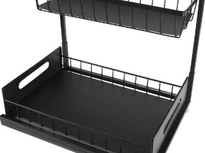 2-Tier Slide Out Sink Shelf, Under-Sink