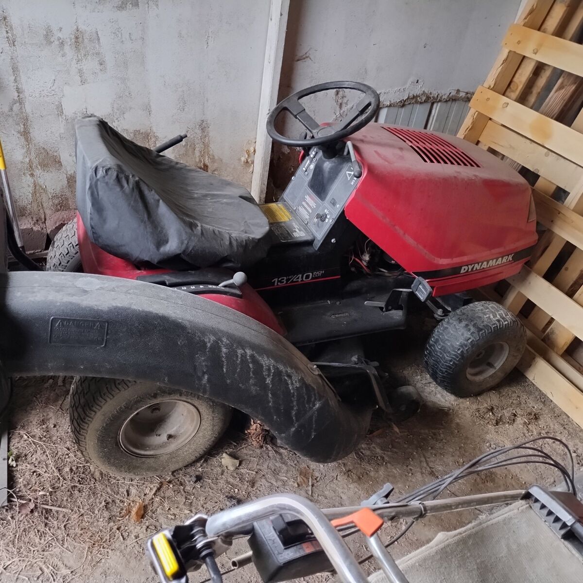 riding lawn mower with bags