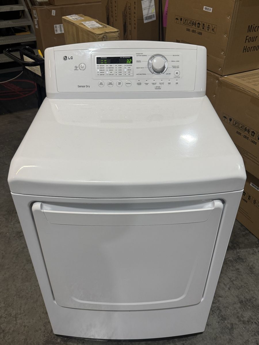 LG Sensor Dry Gas Dryer - White, Multiple Settings