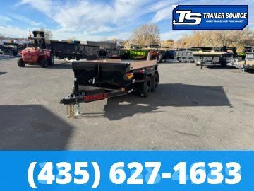 5x10 Double A Excel Series ELP Dump Trailer - 20" Sides - 7.7K GVWR Spreader Gate