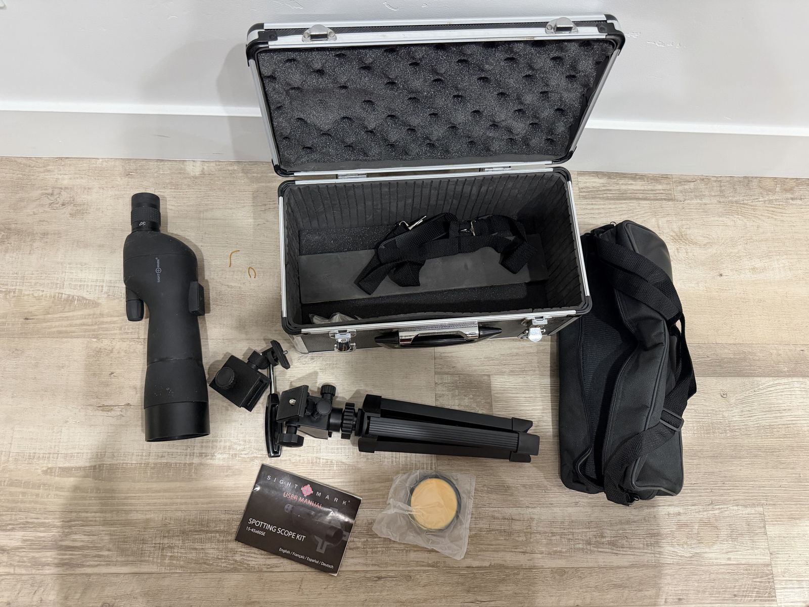 Sightmark 15-45x60SE Spotting Scope Kit with Hard Case & Tripod