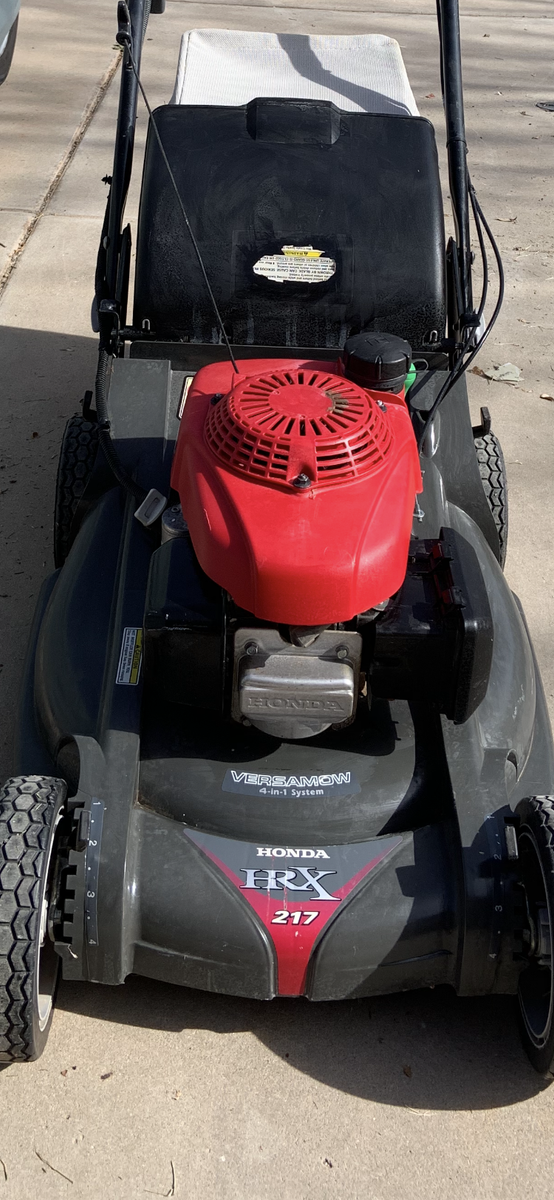 Honda lawnmower HRX self-propelled electric start