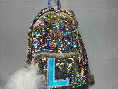 Justice unicorn sequin mini backpack iridescent L
