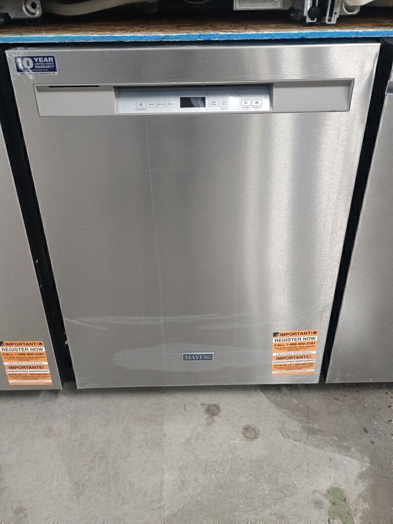 NEW MAYTAG STAINLESS FRONT CONTROL DISHWASHER