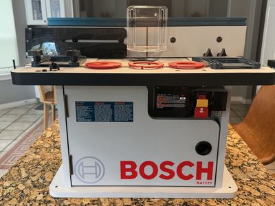 Bosch RA1171 Cabinet Style Benchtop Router Table with Aluminum Face Plate and Dust Collection
