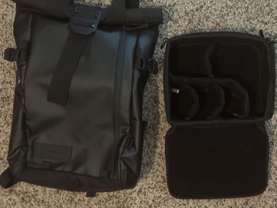 Wandrd Prvke backpack with camera cube. Pack is v2 or v3
