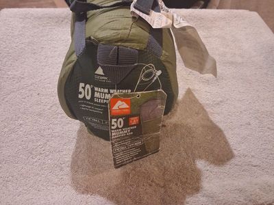 Ozark Trail 50F Compact Mummy Adult Sleeping Bag.