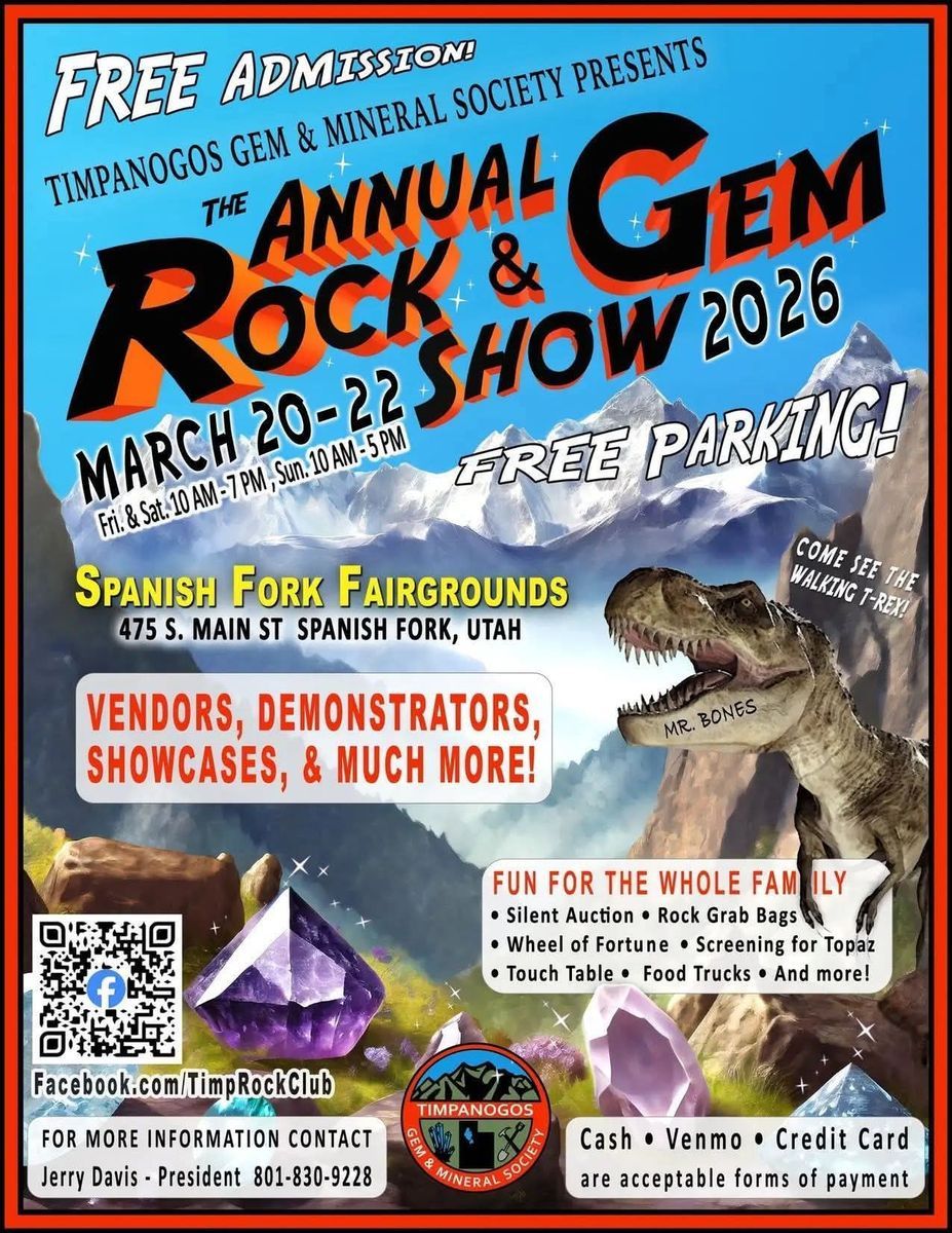Annual Timpanogos Gem & Mineral Society Rock & Gem Show. Lapidary Fun.