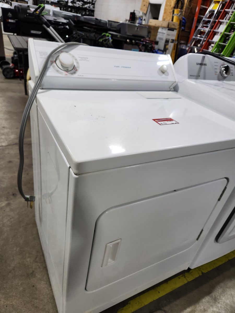 Whirlpool White Electric Dryer, Large Capacity, 4 Cycle/3 Temp