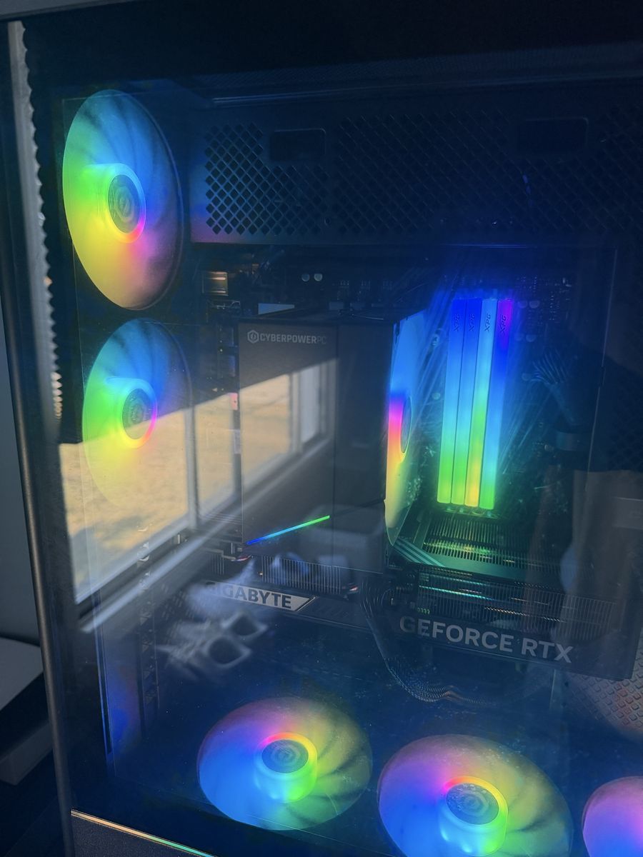 CYBERPOWERPC Gaming PC: NVIDIA GeForce RTX GPU, RGB Fans & RAM, Glass Panel Case