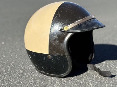 Vintage police motorcycle helmet by Bell. Great decoration and Halloween costume Utah Highway Patrol CHIPS