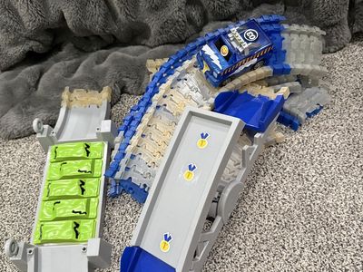 Magic tracks Electric Toy Car Track Set with Ramps and Race Car