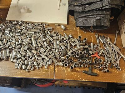 50lbs Sockets and a few wrenches