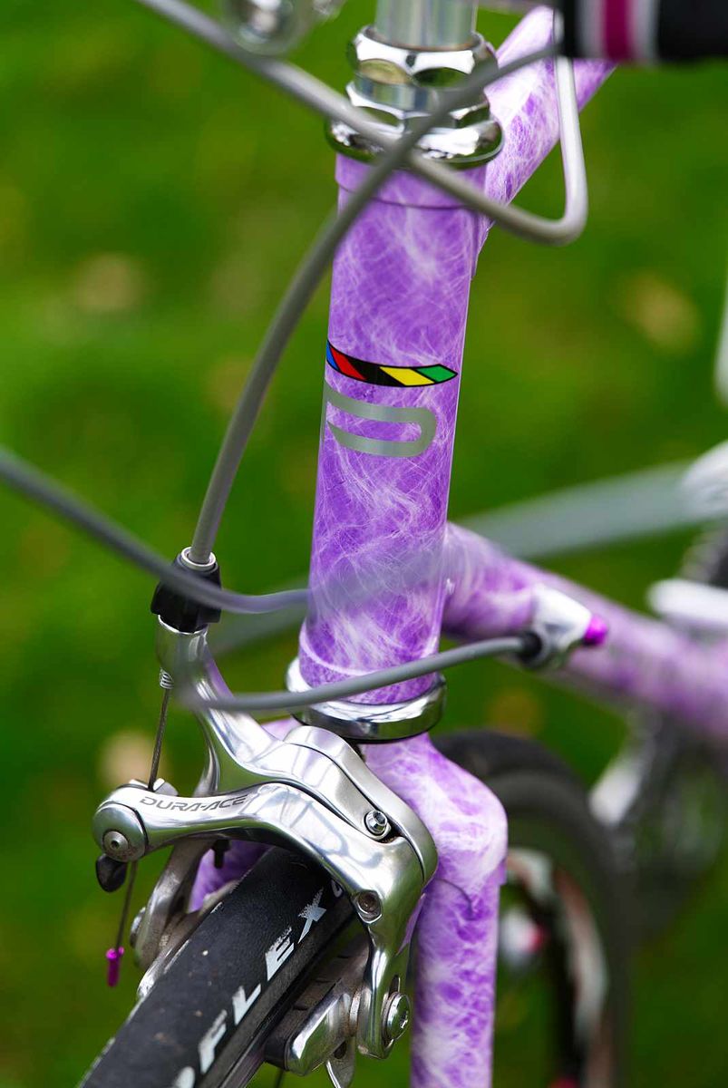 56cm Custom Painted Purple Paramount with Dura Ace parts