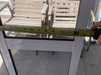 Patio slider dog door insert by petsafe size Medium * see measurements
