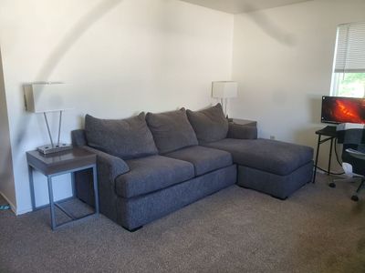 Sectional Couch and End Tables