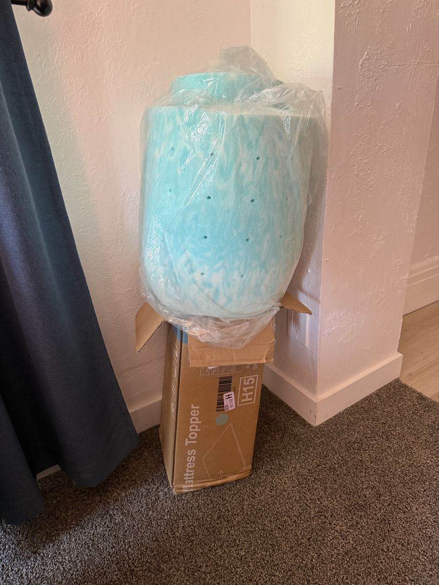Twin size 2 inch thick mattress topper