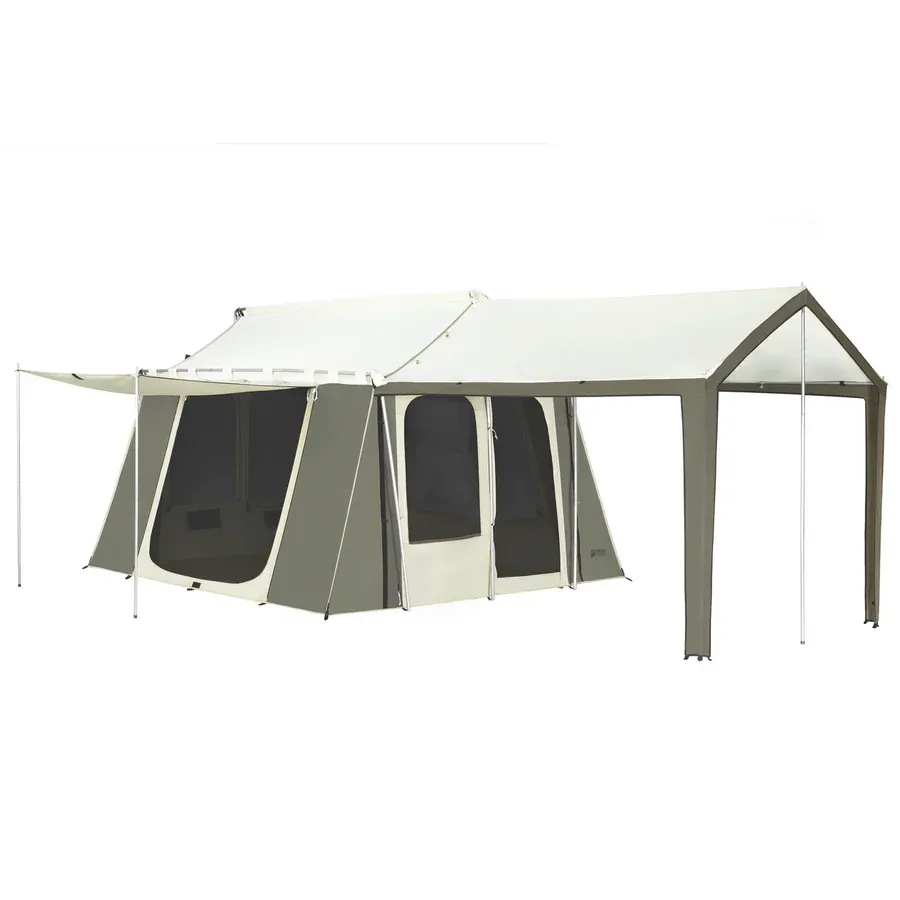 Kodiak Canvas Cabin 6-Person Canvas Tent w/Deluxe Awning Model 6133 Sz. 12x9'