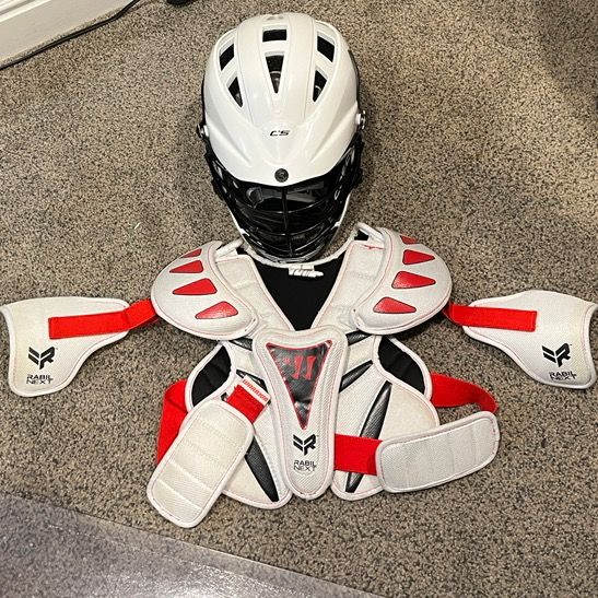 Youth Lacrosse Gear Set – Helmet, Shoulder Pads & Elbow Pads