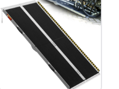 Portable Wheelchair Ramp 6FT Seamless Non-Slip Aluminum Ramps for Wheelchairs for Home Handicap Wheelchair Ramps for Home Steps