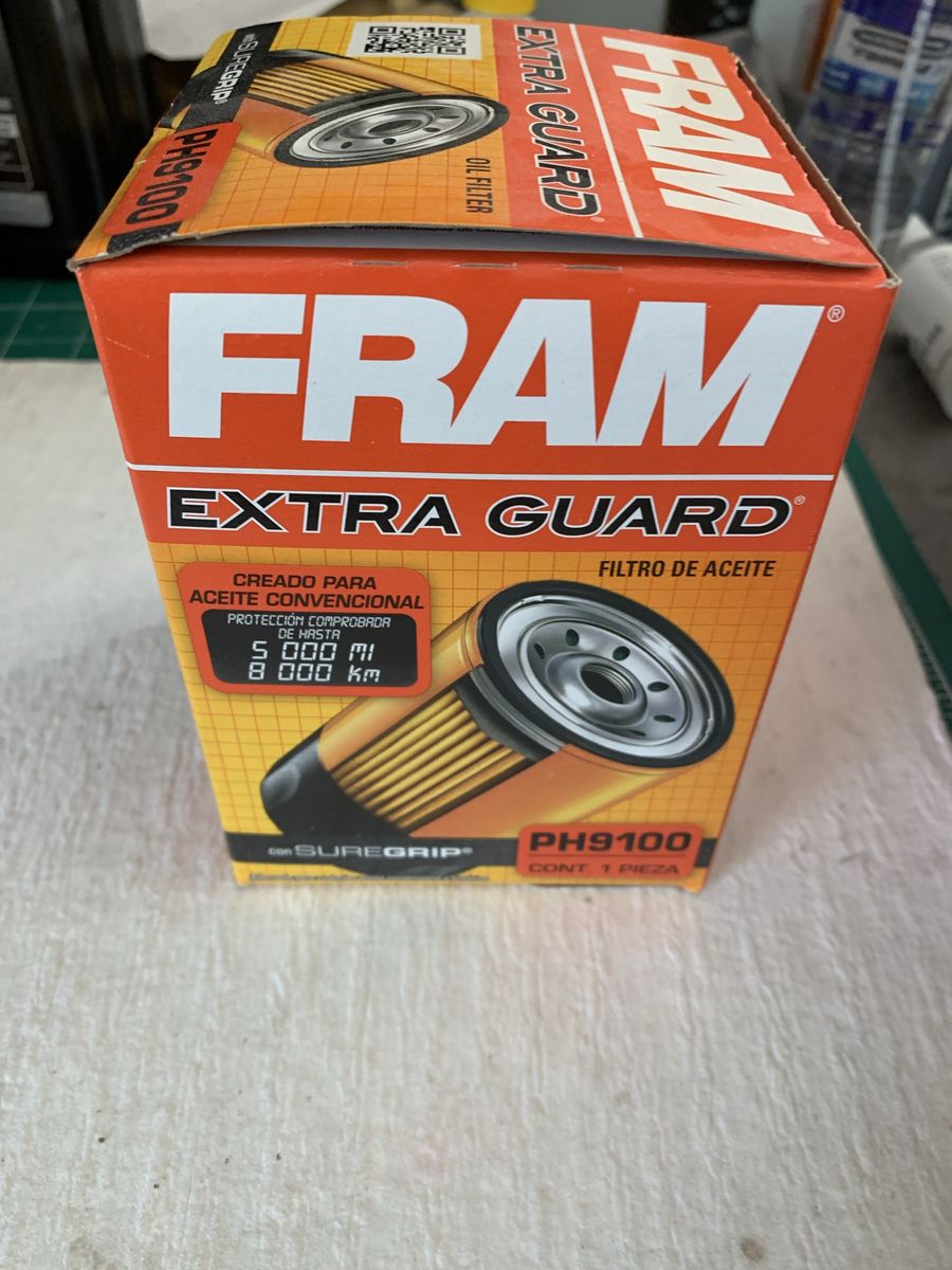 FRAM Extra Guard PH9100 Oil Filter - Up to 5,000 Miles/8,000 km Protection with Suregrip