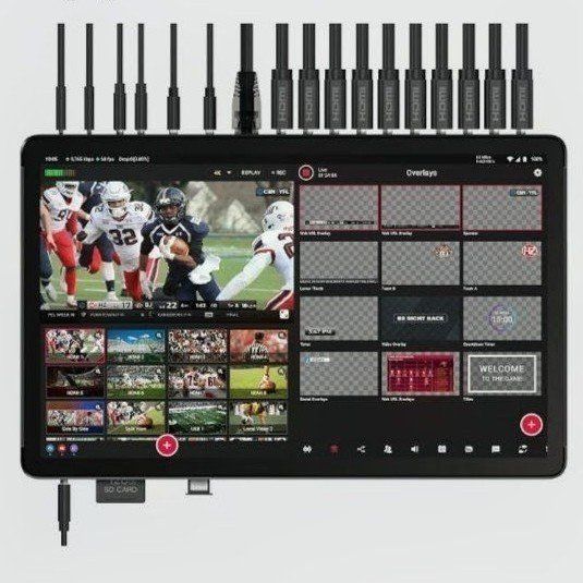 YoloLiv YoloBox Extreme 4K Live Streaming Switcher - 8 HDMI, 6 NDI, 4K ISO