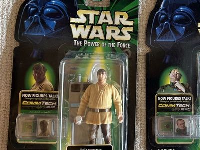 1999 Star Wars The Power of the Force Green Card Electronic CommTech Wuher Action Figure