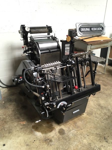 heidelberg Tiegal Windmill letterpress