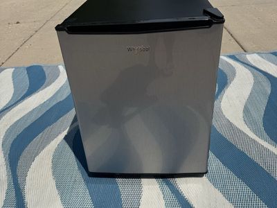 Whirlpool Mini Refrigerator - Compact, Stainless Steel Finish