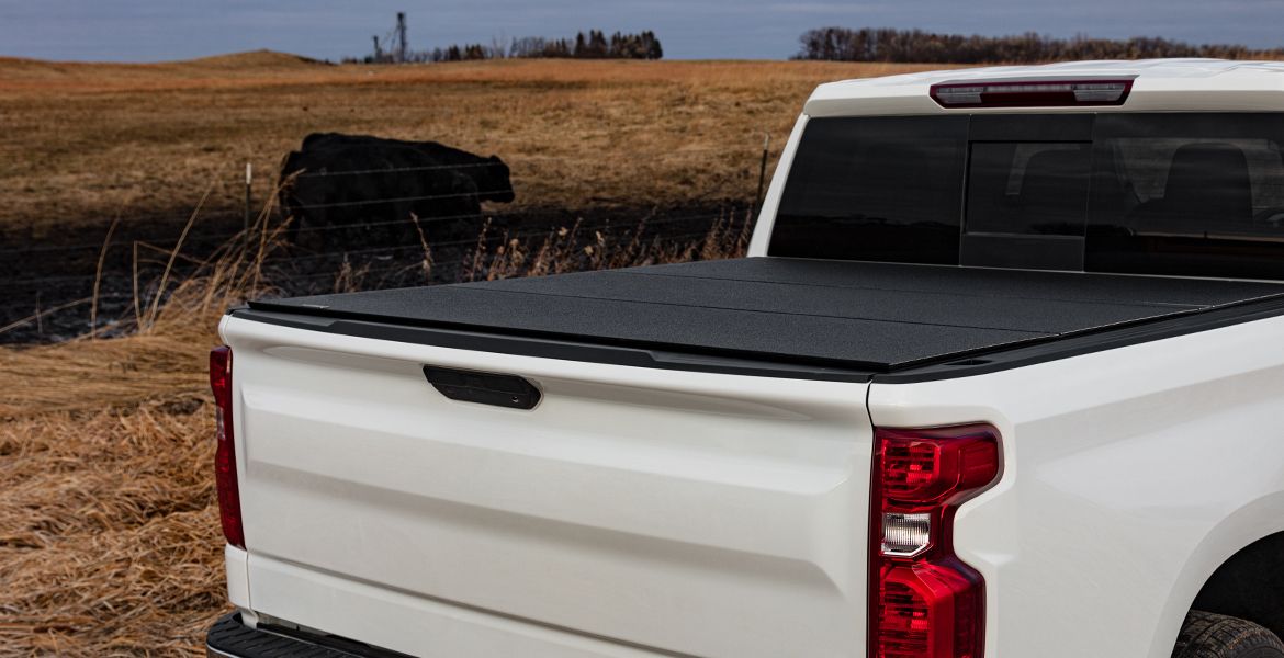 Access Lomax hard folding tonneau cover 2020-2026 GMC & Chevrolet 2500 / 3500 trucks (6’8” standard bed)